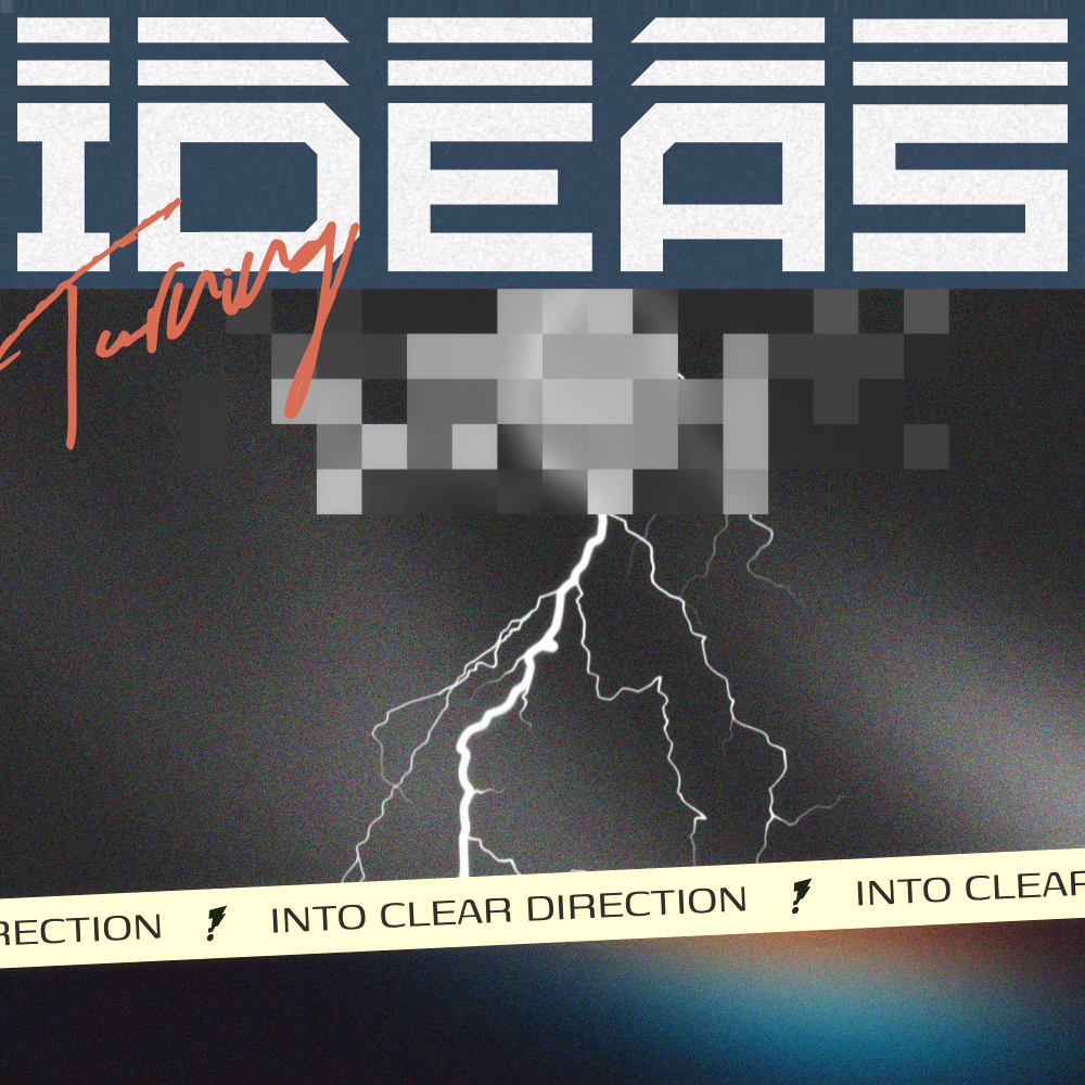 Album cover for 'False Memory' by Artifact — abstract blue and white geometric blur with gothic-style typography